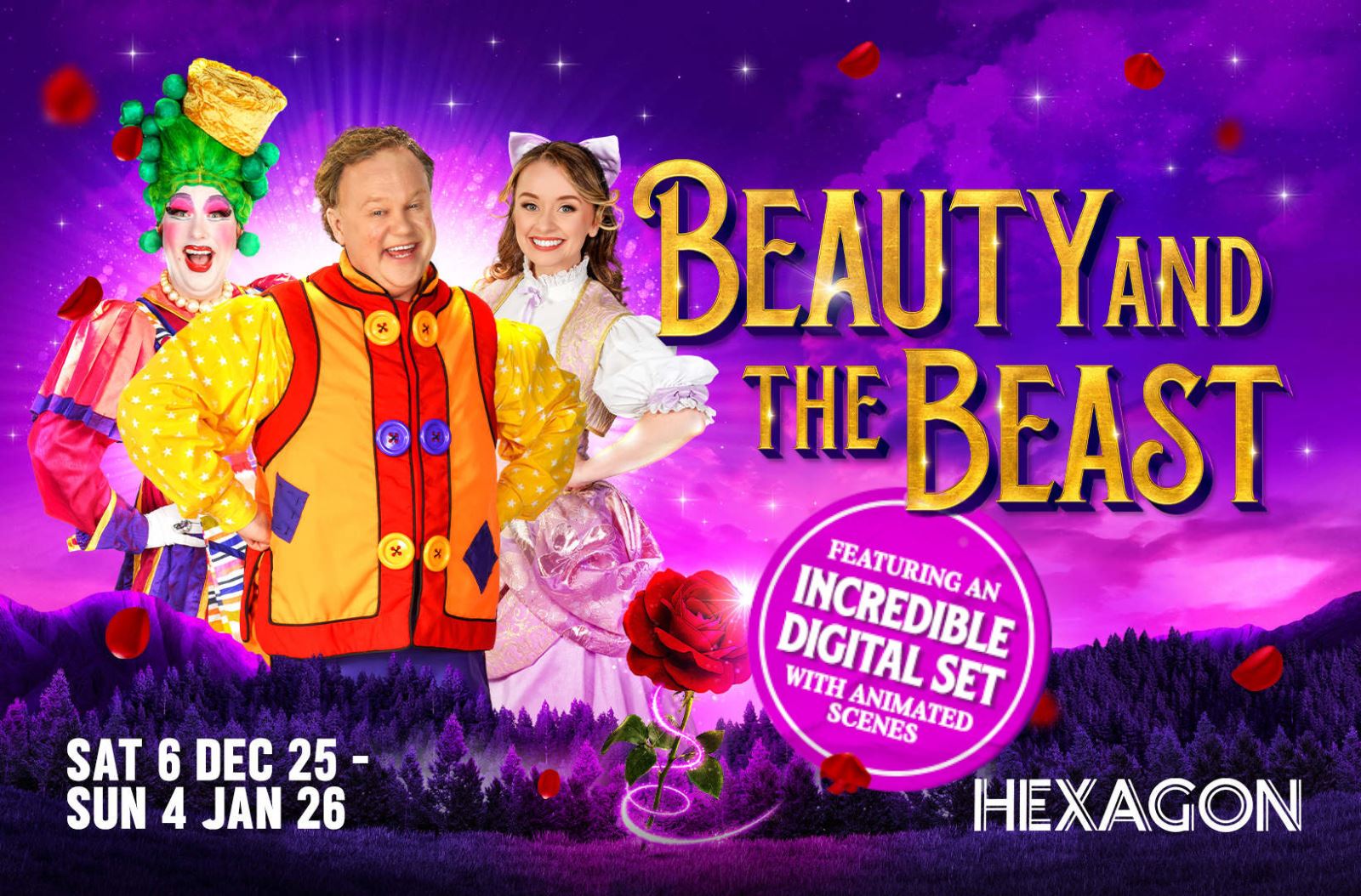 Beauty and the Beast panto poster